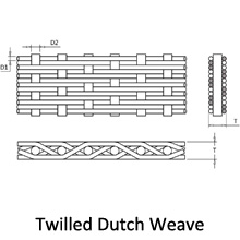 twilled dutch weave