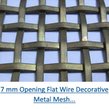 7 mm opening flat wire decorative metal mesh pdf