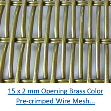 15 x 2 mm brass color crimped wire mesh pdf